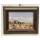 ALLENE BEAN ADOBE VILLAGE PAINTING