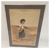 M. PIERCE PASTEL PAINTING