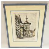 GERMAN ARTIST PAUL GEISSLER ETCHING AND AQUATINT