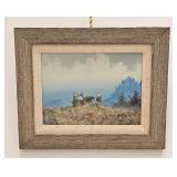 SIGNED SOUTHWEST COWBOY IN LANDSCAPE