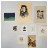 VINTAGE WORKS ON PAPER LOT UNFRAMED