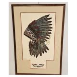 DAN MITRA LISTED ARTIST HAND COLORED ETCHING