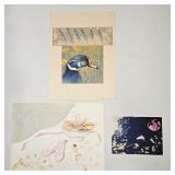 VINTAGE WORKS ON PAPER LOT UNFRAMED
