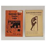 VTG HAND AND ROD PUPPETS 1947 MARIONETS 1939 BOOKS