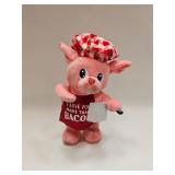 VINTAGE PINK PLUSH TOY PIG BATTERY OP