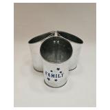 TIN UNTENSIL CADDY NO HANDLE
