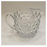 VTG FOSTORIA CUBE BLOCK PATTERN PITCHER 6ï¿½