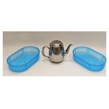 PLASTIC STORAGE BASKETS MINI & STAINLESS PITCHER
