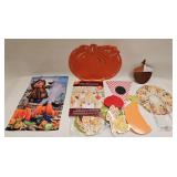 NEW OLD STOCK FALL DECORATIONS & ODDS LOT
