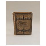 ANTIQUE WEBSTERS HANDY DICTIONARY ILLUSTRATED 1877