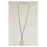 VTG 925 STERLING SILVER CHAIN & PENDANT NECKLACE