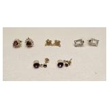 VTG COSTUME FASHION JEWELRY EARRING LOT