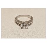VINTAGE FASHION CLEAR RHINSTONE RING