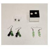 VINTAGE COSTUME FASHION JEWELRY EARRING LOT