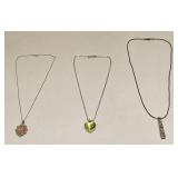 VTG COSTUME FASHION JEWELRY NECKLACE LOT SS CHAINS