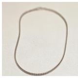 VTG ITALY 925 STERLING SILVER CHAIN NECKLACE