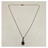 VTG 925 STERLING SILVER CHAIN & PENDANT NECKLACE