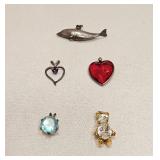 VTG COSTUME FASHION JEWELRY PENDANT LOT