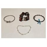 VINTAGE COSTUME FASHION JEWELRY BRACELET LOT