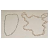 VINTAGE STONE NUGGET JEWELRY NECKLACE LOT