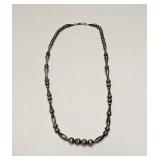 VINTAGE SILVERTONE BEADED NATIVE STYLE NECKLACE