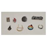 VINTAGE PINS PENDANTS JEWELRY ODDS LOT