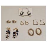 VINTAGE COSTUME FASHION JEWELRY EARRING LOT