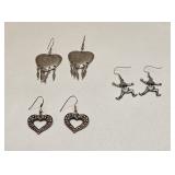 VINTAGE COSTUME JEWELRY EARRING LOT