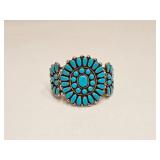 TURQUOISE & SILVERTONE BRACELET