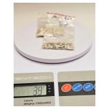 STERLING SILVER BEADS LOT 39 GRAMS
