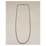 VTG 925 STERLING SILVER CHAIN NECKLACE GOLDTONE
