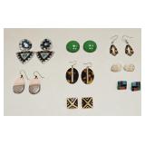 VINTAGE COSTUME FASHION JEWELRY EARRING LOT