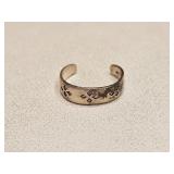 VINTAGE STERLING SILVER TOE RING