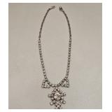 VINTAGE RHINESTONE ART DECO STYLE NECKLACE