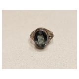 VINTAGE STERLING SILVER RING WITH STONE