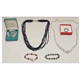 VTG COSTUME FASHION JEWELRY NECKLACE BRACELET LOT