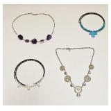 VINTAGE COSTUME FASHION JEWELRY NECKLACE LOT