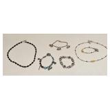 VINTAGE FASHION JEWELRY NECKLACE BRACELET LOT
