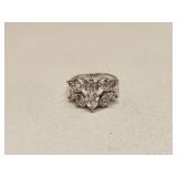 VINTAGE FASHION CLEAR RHINSTONE RING