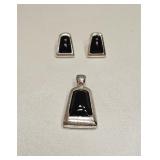 VINTAGE COSTUME FASHION JEWELRY EARRINGS & PENDANT