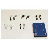 VINTAGE COSTUME FASHION JEWELRY EARRINGS LOT