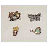 VINTAGE COSTUME FASHION JEWELRY PIN LOT