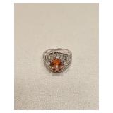 VINTAGE 925 STERLING SILVER & STONE RING