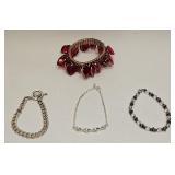 VTG COSTUME FASHION JEWELRY BRACELET LOT
