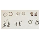 VINTAGE COSTUME FASHION JEWELRY EARRINGS LOT