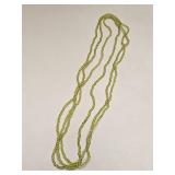 SEED BEAD NECKLACE STRANDS GREEN