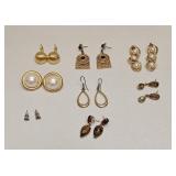 VINTAGE COSTUME FASHION JEWELRY EARRING LOT