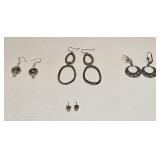 VINTAGE COSTUME FASHION JEWELRY EARRING LOT