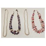 VINTAGE COSTUME FASHION JEWELRY NECKLACE LOT