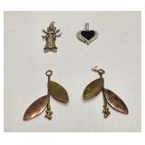 VINTAGE COSTUME JEWELRY PENDANTS & ODDS
